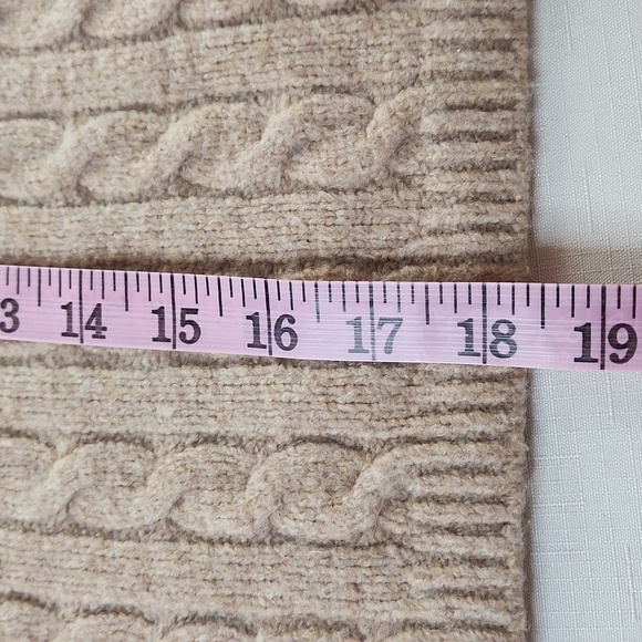 Jessica Simpson Tan Cropped Turtleneck Sweater. Size Jr's. L - Picture 8 of 8